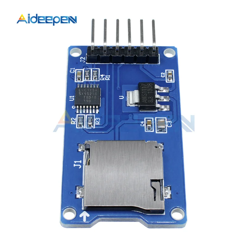 Модуль Micro SD TF Card плата для чтения карт расширения памяти интерфейсы SPI с