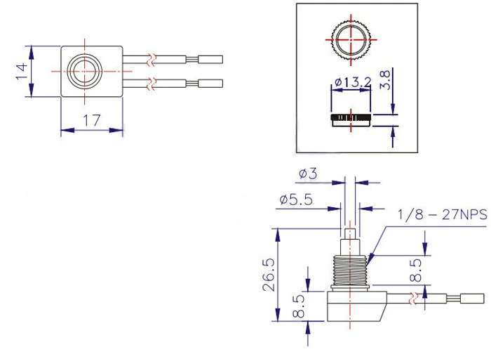 1 10 шт./лот 12 В водонепроницаемый кнопочный переключатель ВКЛ./ВЫКЛ. И 4 дюймовые