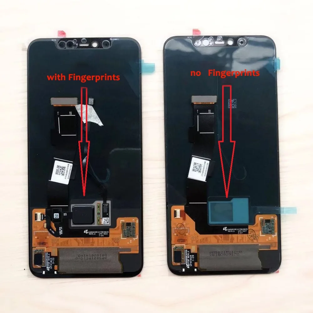 Оригинальная Встроенная версия отпечатков пальцев для 6,2" Xiaomi Mi 8 Pro Supor Amoled ЖК-дисплей+ сенсорная панель Digiziter