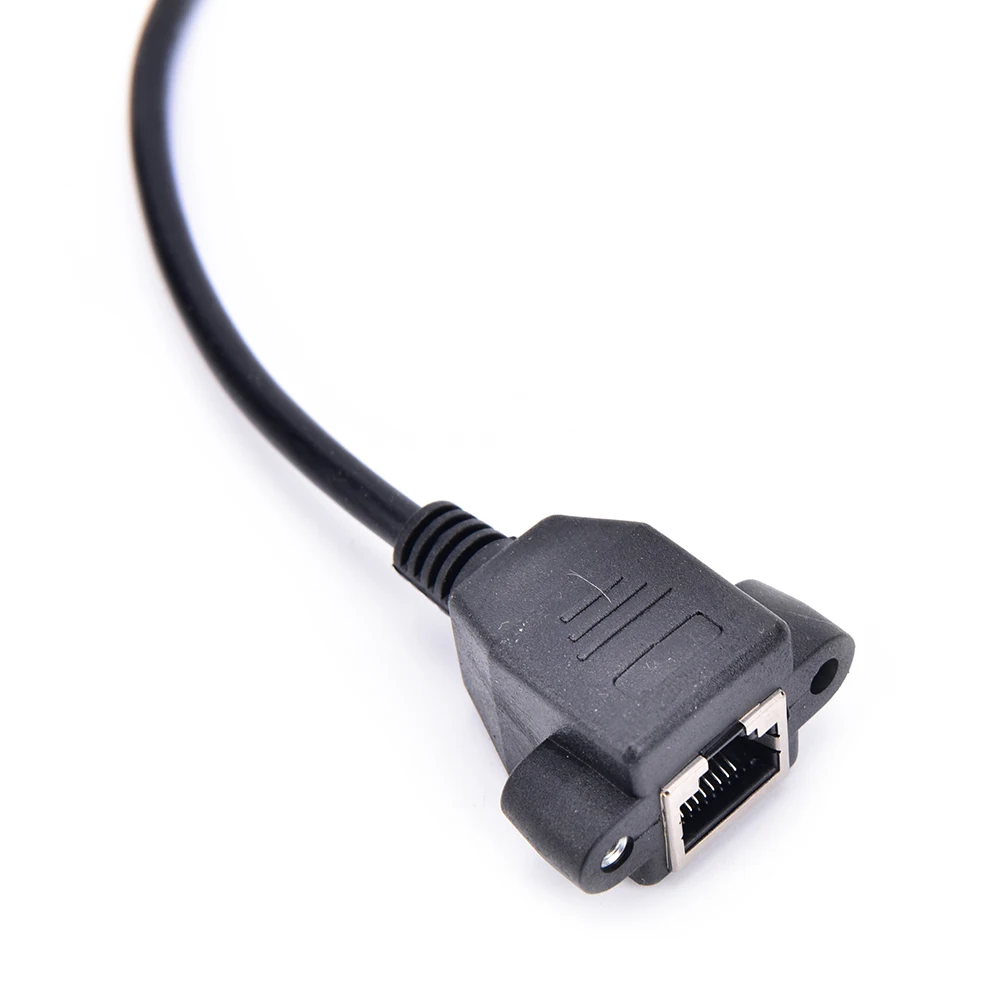 30 см RJ45 мужского и женского пола винт Панель Ethernet LAN Сетевой кабель