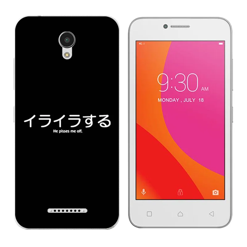 Для Lenovo Vibe B A2016 A1010 A20 A Plus APlus A1010a20 A2016A40 черные чехлы для телефона с принтом букв