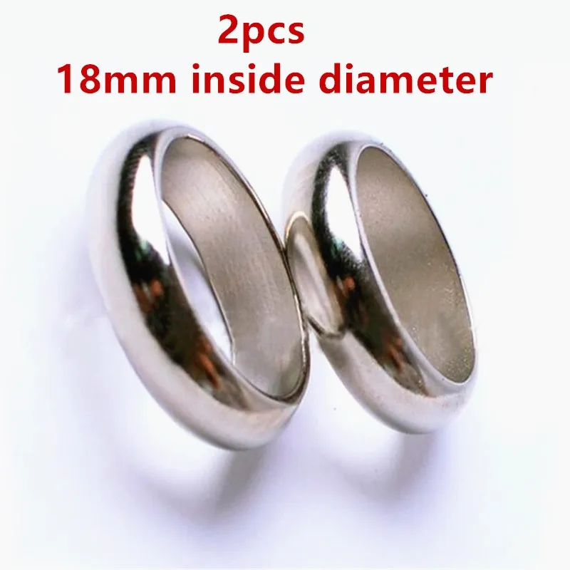 18mm(2pcs) 2 шт. N52 Сильный NdFeB серебряное магнитное кольцо магический постоянный неодимовый магнит реквизит внутренний диаметр 18 мм 19 мм 20 мм 21 мм - Цвет: 18mm(2pcs)