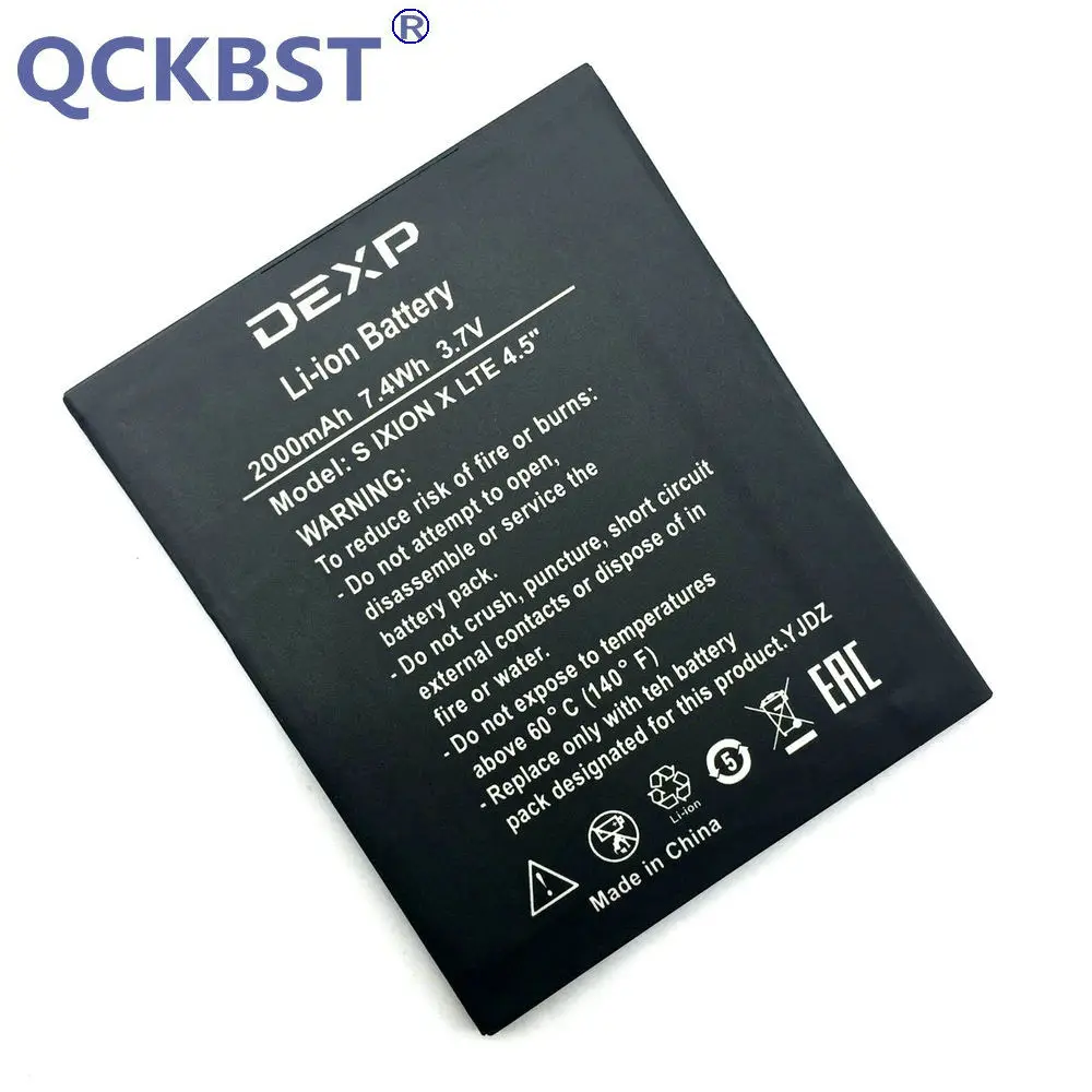 Аккумулятор S Ixion X LTE 4 5 дюйма батарея для телефона DEXP INNOS аккумулятор емкостью 2000