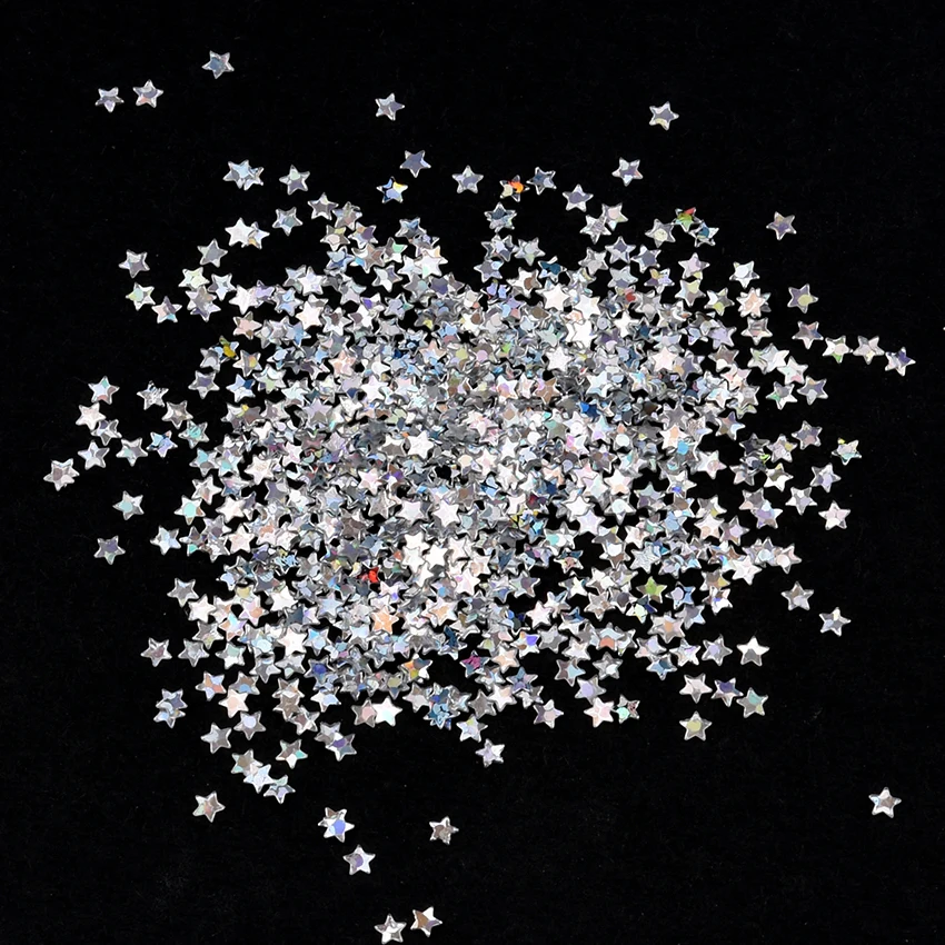 Цветные блестки для ногтей 2 мм AB в форме звезды акриловые материалы украшения 8