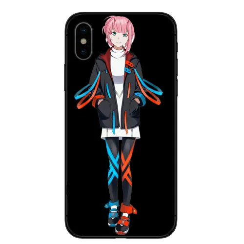 Dois querida na FRANXX anime Zero Two DIY Pintado Bonito Acessorios Do Telefone para o iphone X 8 7 6 5 4 Plus Мягкий чехол из ТПУ |