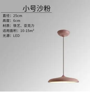 small pink Dia 25cm Скандинавское искусство ресторан подвесной светильник Современный простой дизайн датский бар креативный макарион флаер подвесной светильник - Цвет корпуса: small pink Dia 25cm