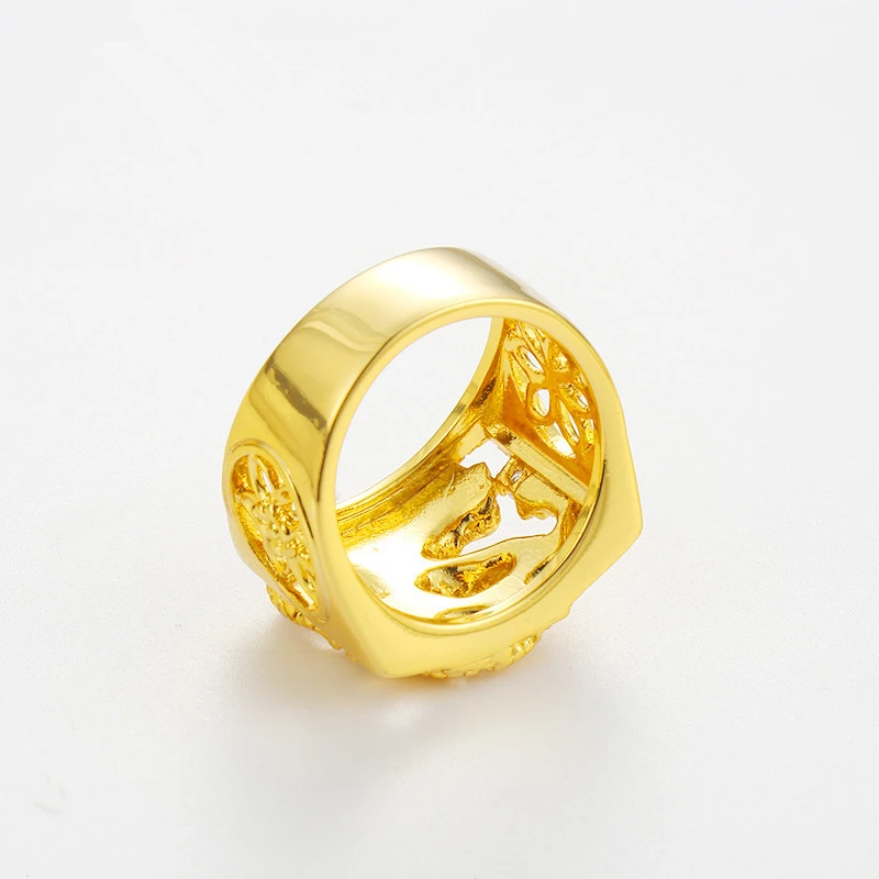 

Bague Homme African Gold Color Rings for Men Wedding Party Men Jewelry Accessories Huge Dragon Ring Bijoux Gifts