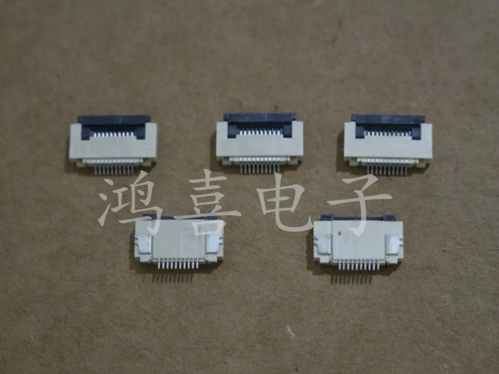 

WZSM New FFC FPC connector 0.5mm pitch 10pin 10 pin FFC FPC connector socket Free Shipping