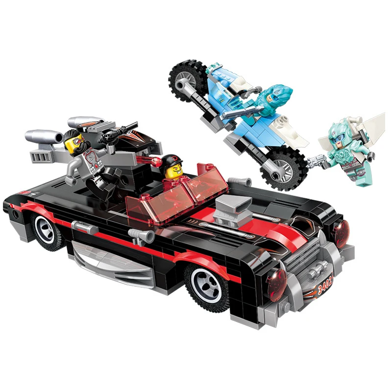 371 шт. детские строительные блоки игрушка Совместимость с legoingly city technik Shadow supercar