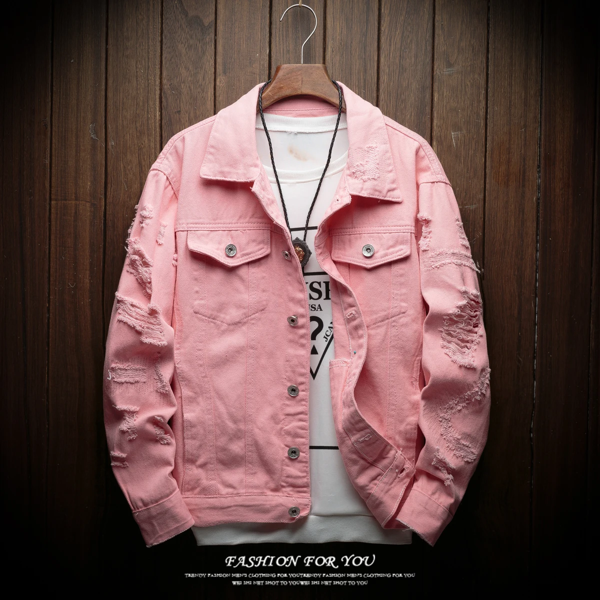 2018 летняя новая мужская модная простая джинсовая куртка с длинными рукавами