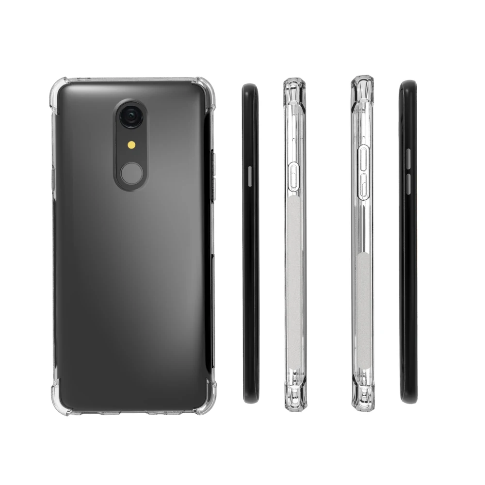 Прозрачный чехол из ТПУ с усиленными углами для LG G7 FIT амортизацией и защитой от