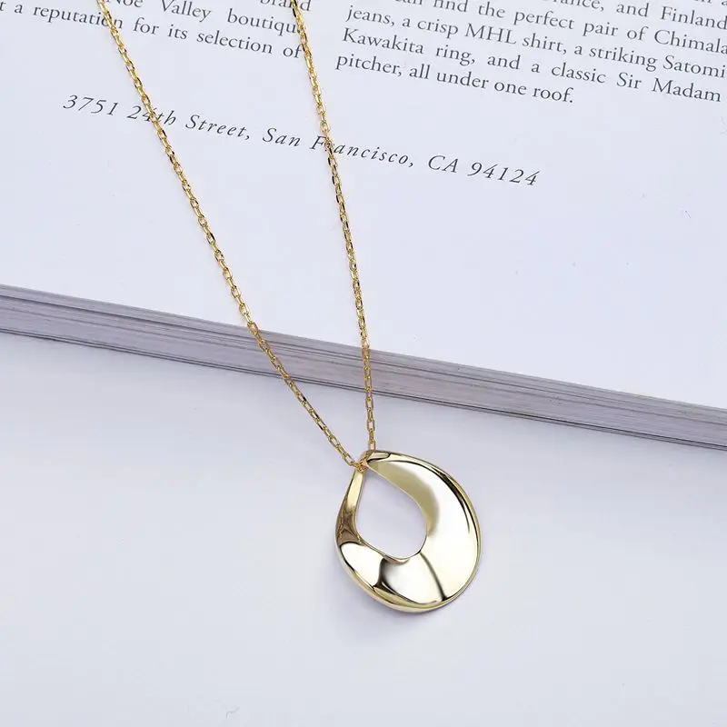 Серебряное глянцевое ожерелье серебра 925 пробы с блестками | Украшения и