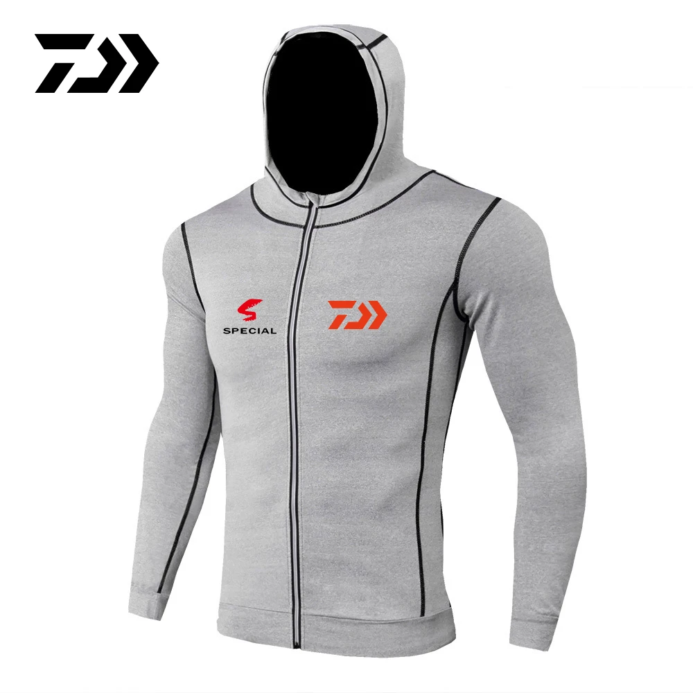 Daiwa Outdoor Clothing Movement Jackets Hoody Windbreaker Speed Drying Sun Protection Clothing Hiking Fishing Jacket - Цвет: 111
