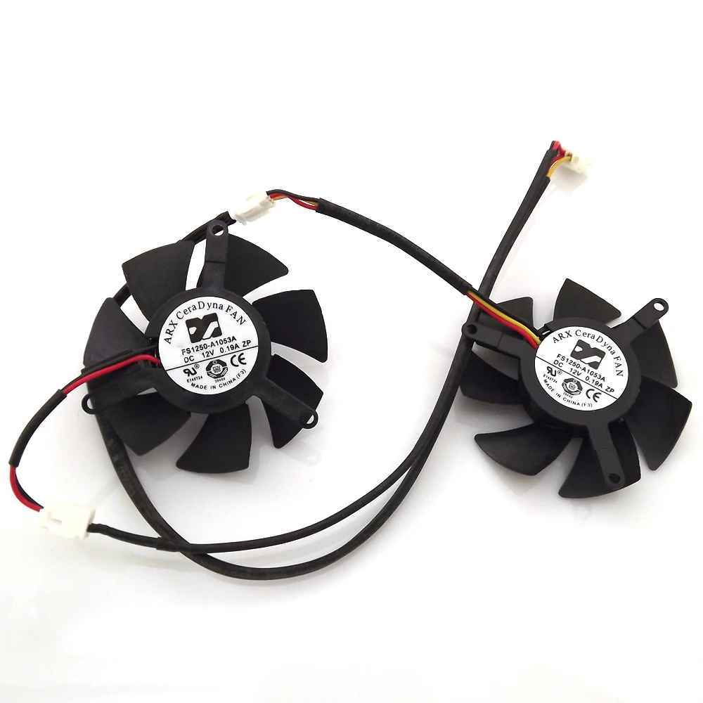 FS1250 A1053A 12V 0.19A 45 мм 39x39x39 3 провода 4Pin для MSI N430GT 520GT 610GT 620GT 630GT V5 Вентилятор Охлаждения