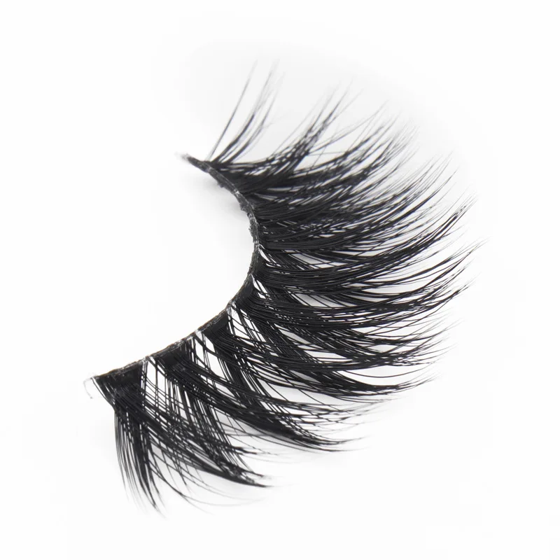 1 Pair Crisscross Silk Thin Eyelashes 100% Handmade 3D Strip Black Long Faux Mink Lash Tool For Extension MA10 | Красота и здоровье