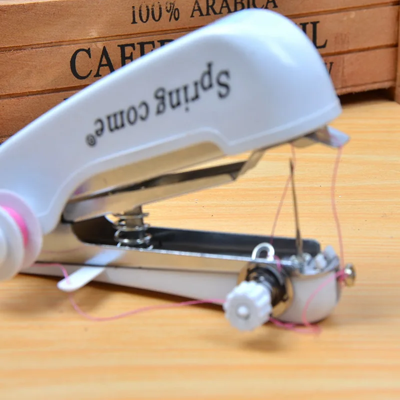 Карманная ручная швейная машина портативная мини-швейная беспроводная быстрый