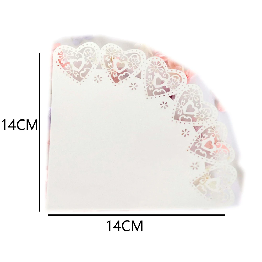 50 шт./компл. Изящные Бумажные Трубки для свадьбы Дня Святого Валентина цветочные