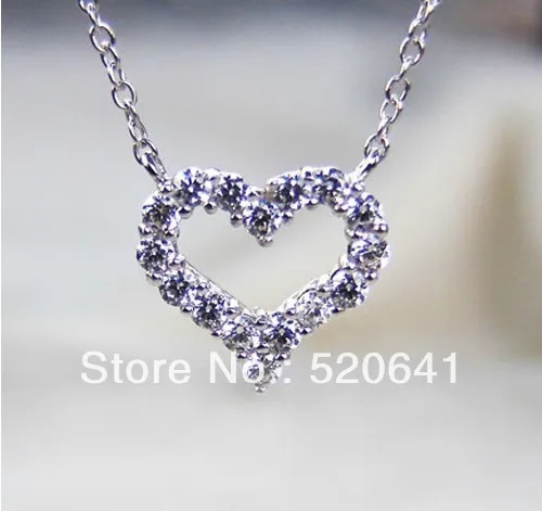 Женский кулон из серебра 925 пробы с покрытием белого золота|pendants for women|gold diamond