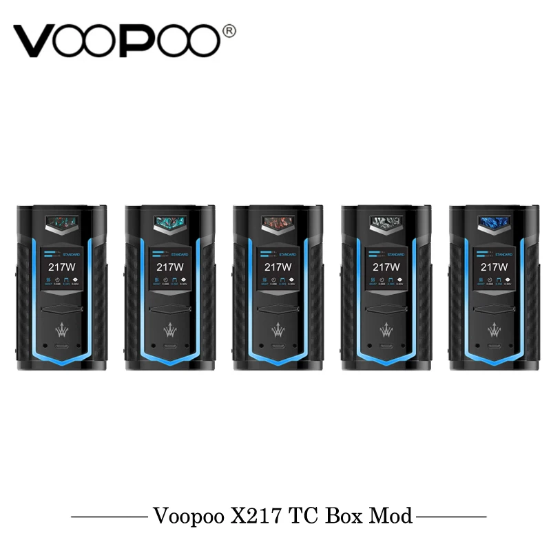 Оригинальная электронная сигарета VOOPOO X217 TC Box Mod 217W Vape GENE.FAN чип TFT IPS HD экран