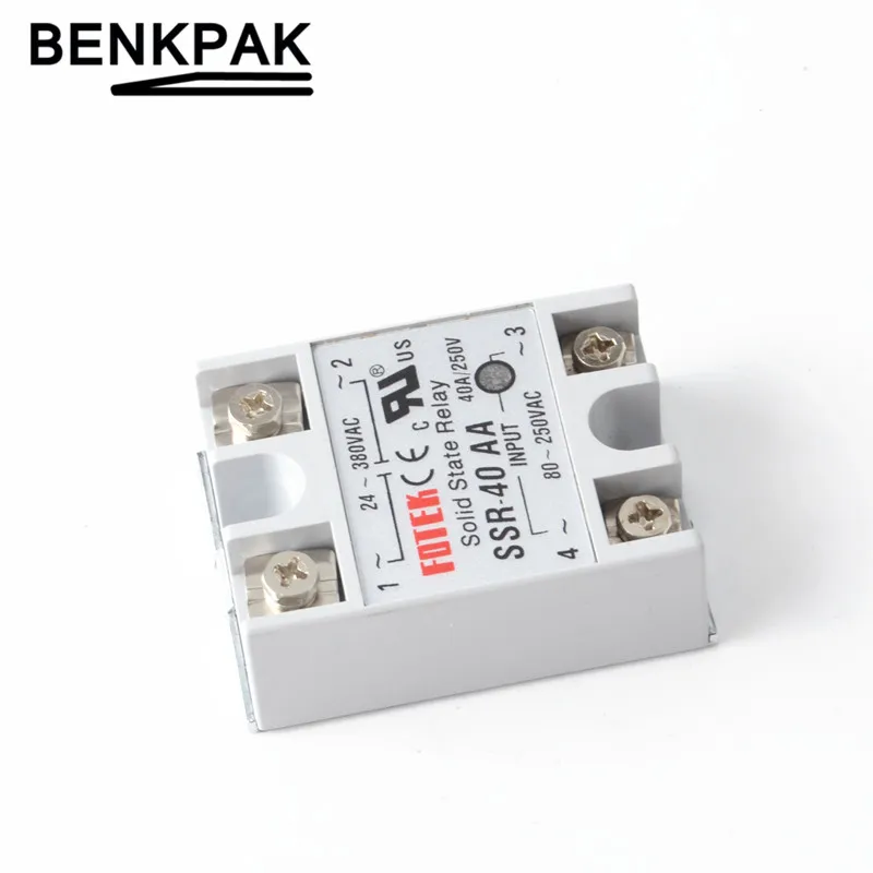 Производитель 40A ssr реле SSR 40AA вход 80 250VAC выход 24 380VAC FOTEK|40a ssr|40a relayssr relay |