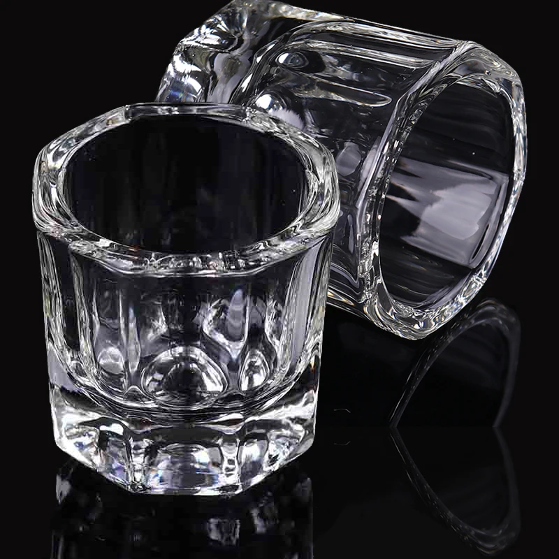 1 шт. прозрачный стаканчик для ногтей Хрустальная чаша акриловый порошок