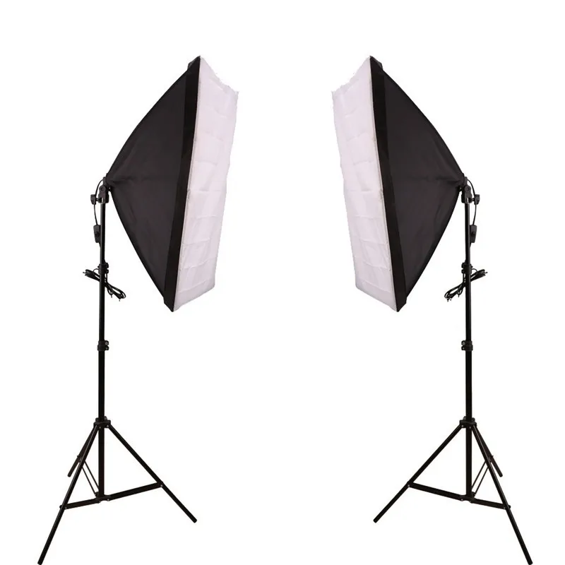 Комплект для фотостудии 2x135 W лампа+ 2 x осветительная стойка+ 2 x Мягкая коробка Корабль из России комплект для фотостудии