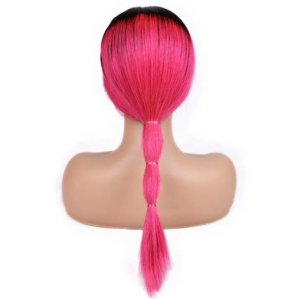 FAVE 13*4 кружевные фронтальные Омбре парики бразильские Remy прямые человеческие