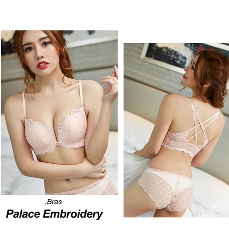 Недавно Для женщин бюстгальтер с трусиками комплект без косточек дышащие