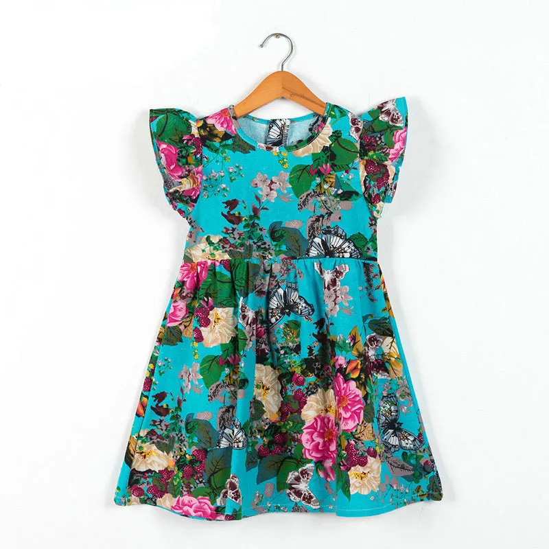 Kids dresses for girls costume 2018 Summer Baby Girl Floral Print Princess Party Dress children's Clothes 2 5 6 7 8 9 10 12 Year | Детская