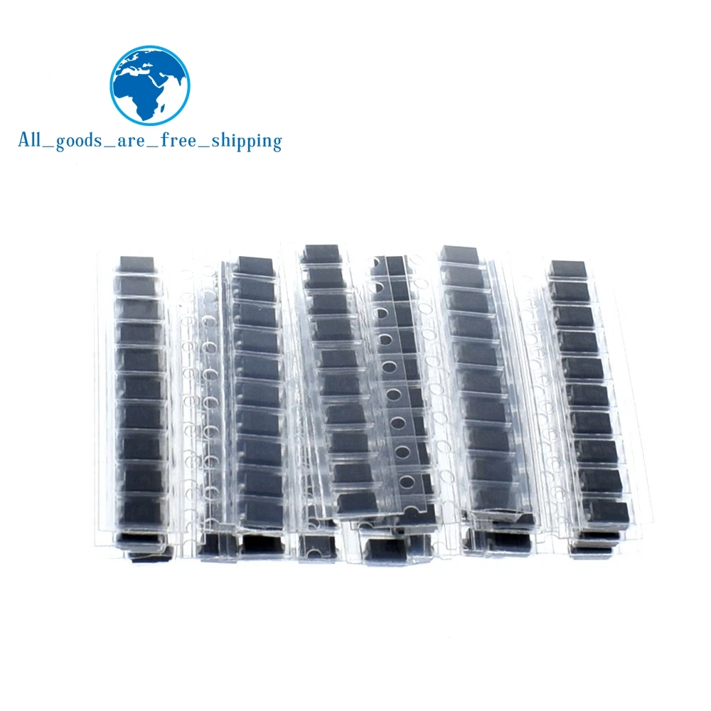 Набор диодов SMD 200 шт./лот 20 значений * 10 шт. содержит SS110 SS220 SS210 SS310 SS510 SS16 SS26 SS34 SS36 ES1J