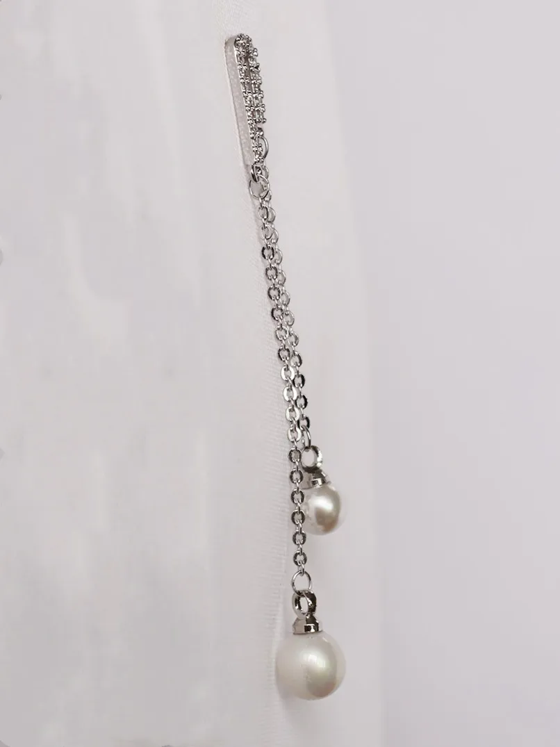 Женские длинные висячие серьги элегантные Украшенные микро блестящими