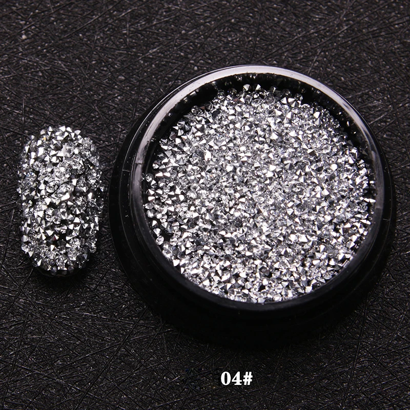Ore Silver 3D украшения для ногтей Стразы УФ-гель с микро-цирконами кристаллы Камни Цирконий на Декор ногтей - Цвет: Ore Silver