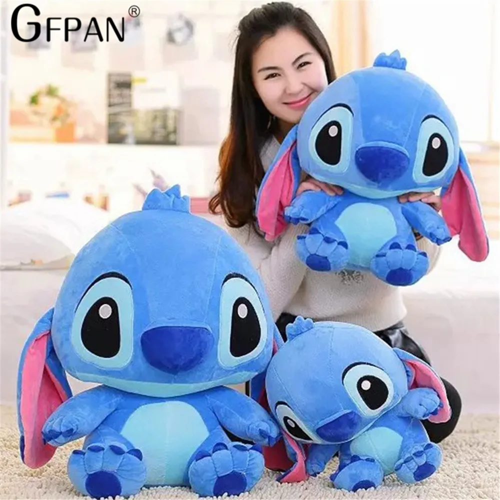 Низкая цена 55 см Kawaii животные Стич плюшевые куклы игрушки Аниме куклы 55 см милые плюшевые игрушки для детей подарок на день рождения