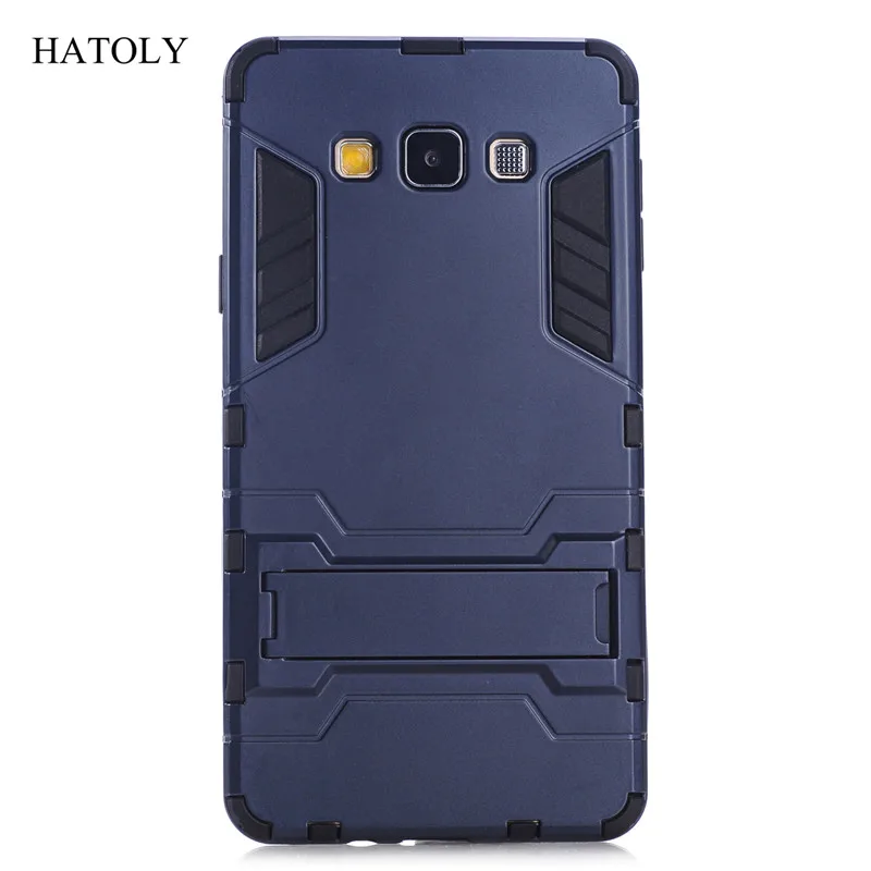For Armor Case Samsung Galaxy A7 2015 Robot Silicone Rubber Hard Back A700 HATOLY |