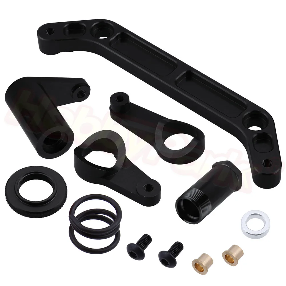 Servo Saver 6872 Металлические алюминиевые части для JLB Racing CHEETAH 1/10 бесщеточный ру автомобиль монстр грузовик Замена Черный - Цвет: Servo Saver 6872