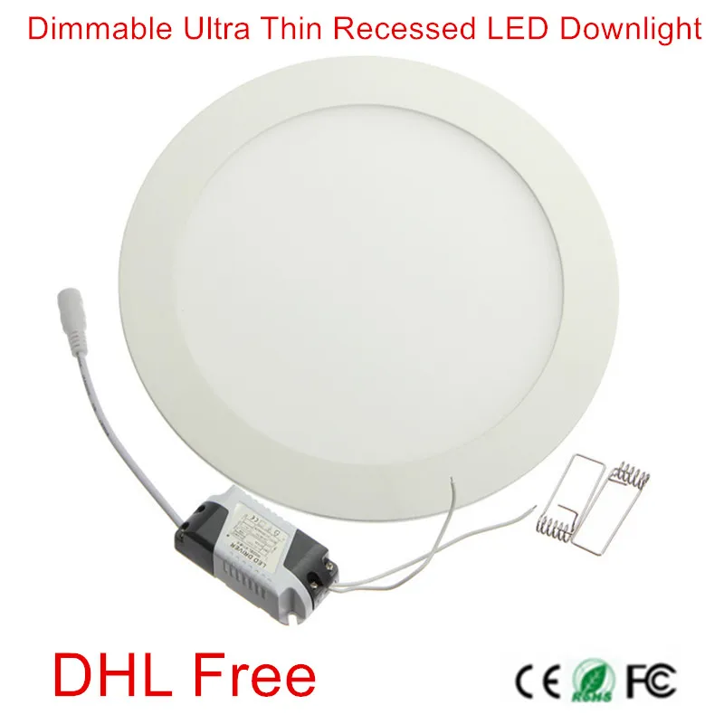 

Dimmable LED Ceiling Downlight 6W 9W 12W 15W Recessed Panel Light 85-265V Warm White/Natural White/Cold White indoor Panel Light