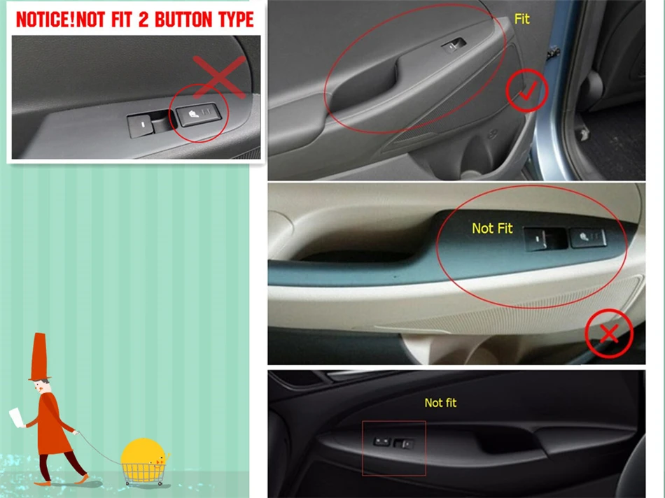 Lapetus аксессуары для hyundai Tucson- внутренняя дверная ручка панель объемный стеклоподъемник переключатель молдинг крышка комплект отделка