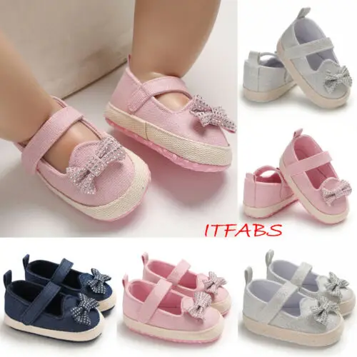 Мягкие Нескользящие кроссовки для новорожденных девочек|Обувь детей с мягкой