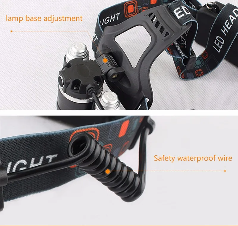 Litwod Z35 Headlight 15000 Lm headlamp CREE XML T6 LED Head Lamp Flashlight Torch head light with 18650 battery 4 mode Lanterna