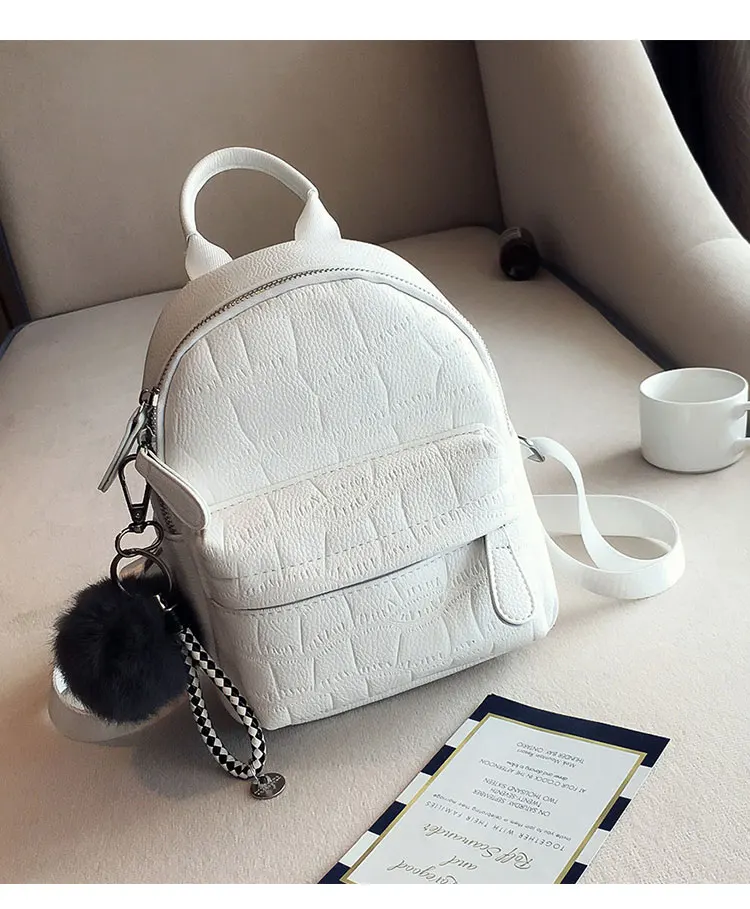 Wobag женский белый рюкзак женская мода черный рюкзак Мини рюкзаки для женщин pu кожаный милый рюкзак маленький рюкзак