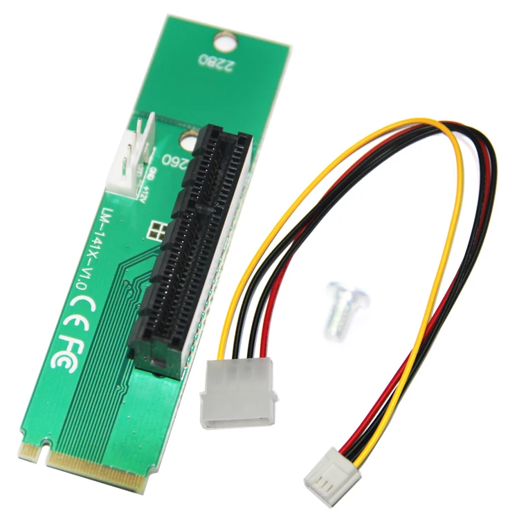 3 шт./лот Бесплатная доставка NGFF M2 для PCI E 4X слот адаптер карта M ключ M.2 порт SSD в
