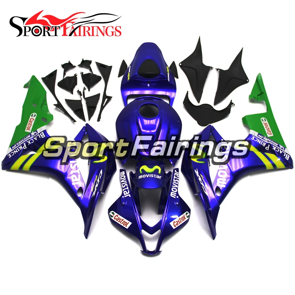

Motorbikes Injection Fairing Kits For Honda CBR600RR F5 2007 2008 Year CBR600 07 - 08 Fairings Blue Green Motorcycle ABS Plastic