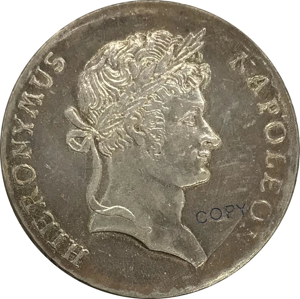 1810 г. Германия WESTPHALIA Thaler предметы коллекционирования из мельхиора покрытые