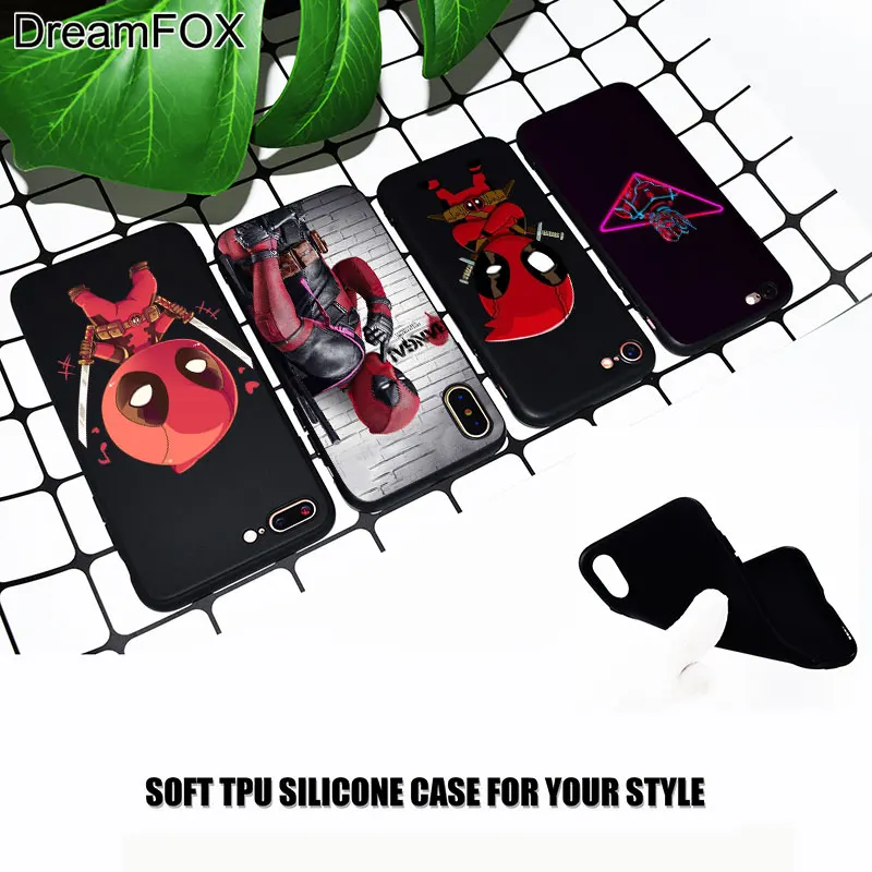 M492 Funny Deadpool Black Soft TPU Silicone Case Cover For Apple iPhone 11 Pro XR XS Max X 8 7 6 6S Plus 5 5S 5G SE |