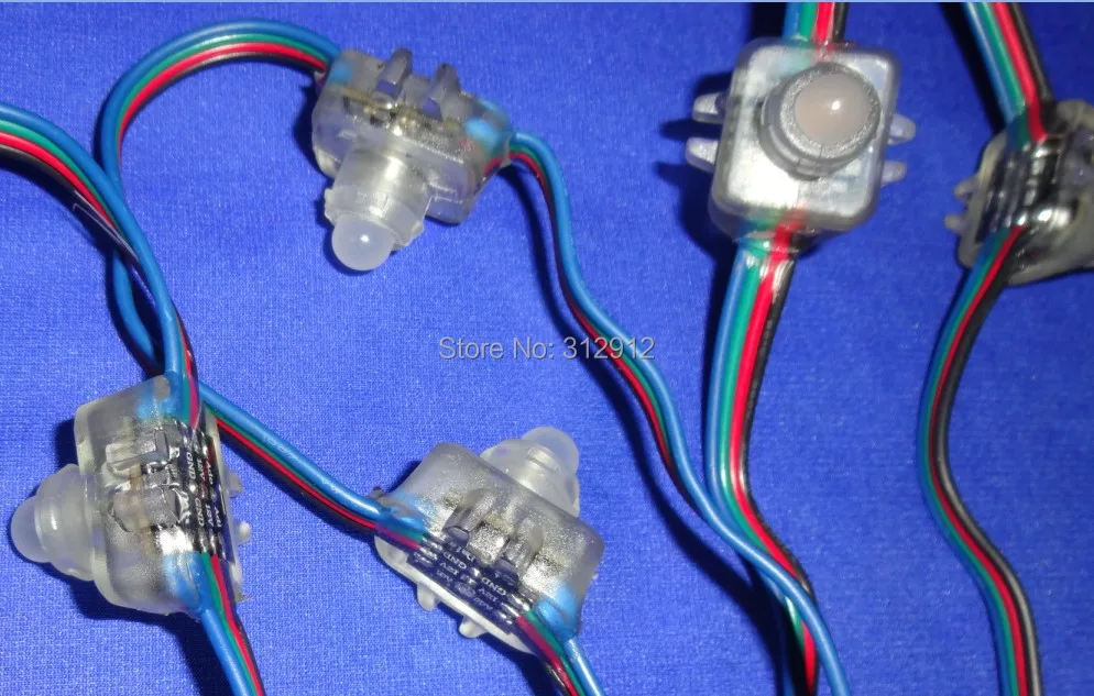 100 шт. 12 В постоянного тока мм WS2821A DMX512 светодиодный пиксельный узел IP68