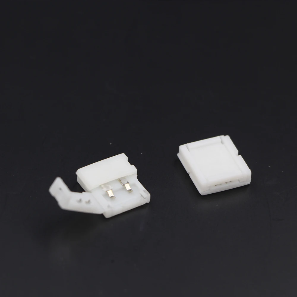 1 шт. 2Pin 4pin 8 мм 10 12 RGB RGBW одноцветная печатная плата с зажимом для подключения