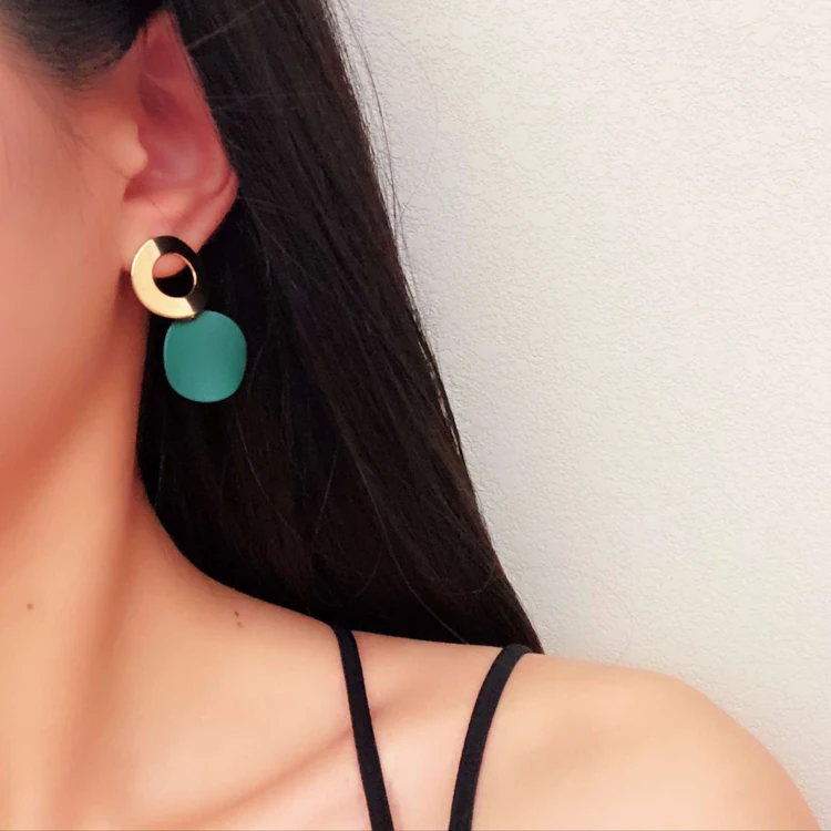 2018 Metal Style Alloy Chain Drop Earrings Brincos Personality Boucle D'oreille for Wome Ear Accessories | Украшения и