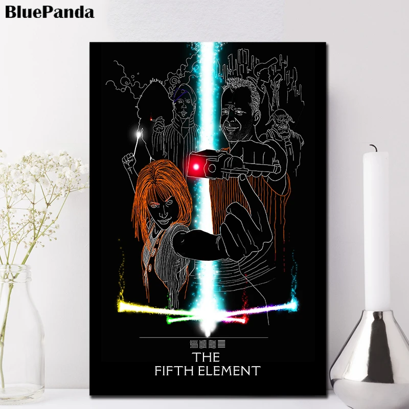 Пятый элемент по мотивам фильмов и постеров современный холст картина Картина