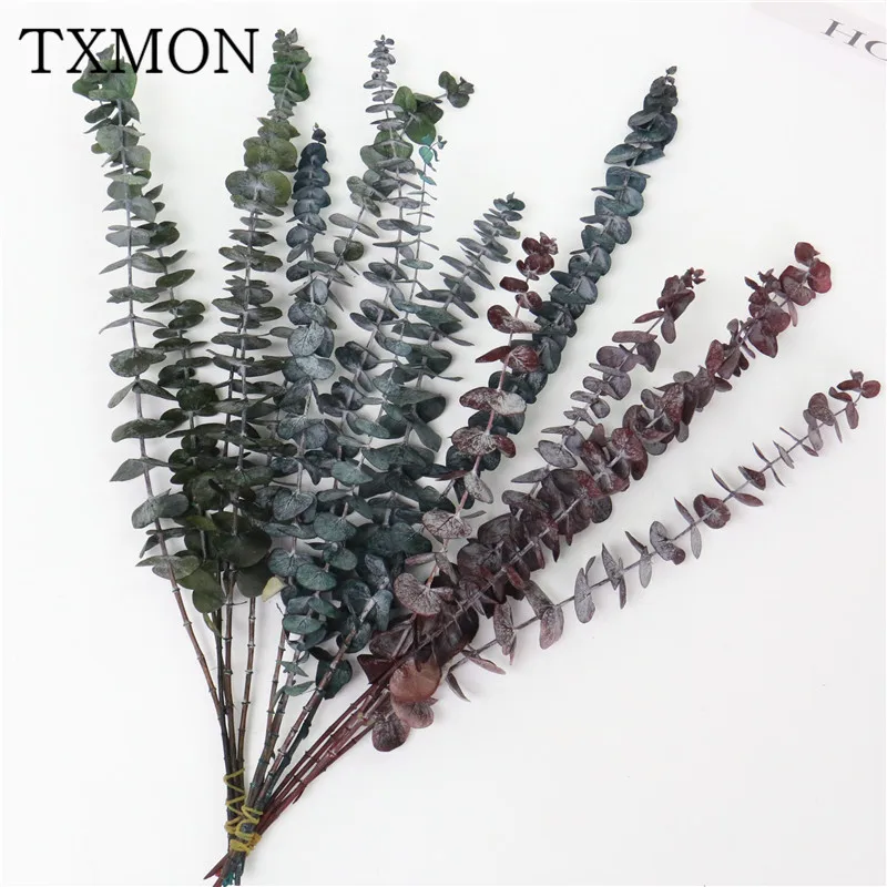 искусственные цветы 5 шт. Искусственный Имитация эвкалипта сушеные вечный цветок