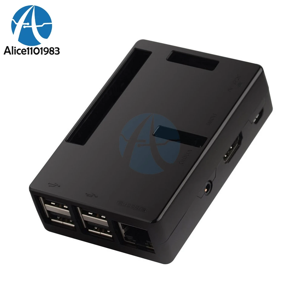 ABS V2 V2.0 чехол Корпус для всех портов Raspberry Pi 2 Модель B + черный прозрачный Diy Kit Electronic